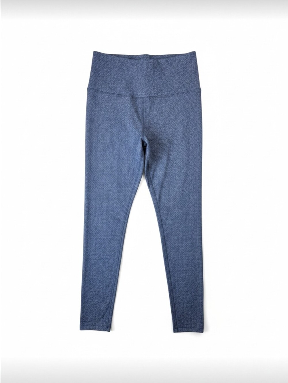 Suzette Collection Fleece Lined Leggings OS Blue Heather High Rise NWT